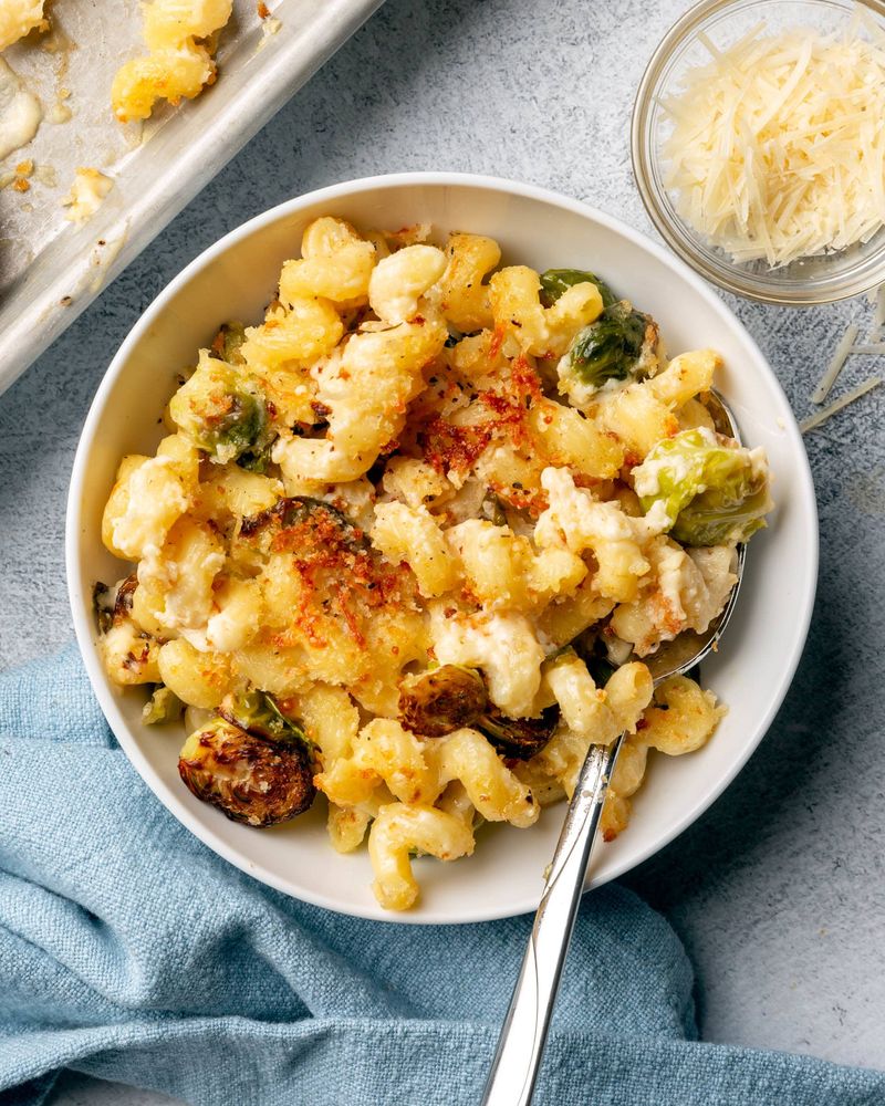 Brussels Sprouts Mac And Cheese