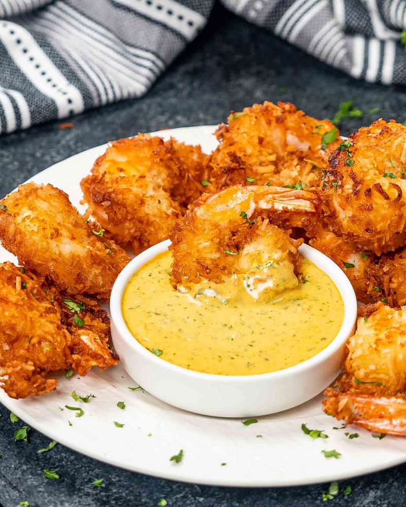 Coconut-Crusted Shrimp With Mango Dip