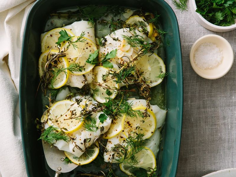 Broiled Cod With Lemon And Dill
