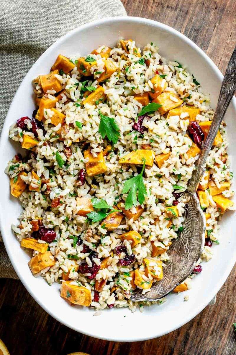 Sweet Potato And Brown Rice Salad