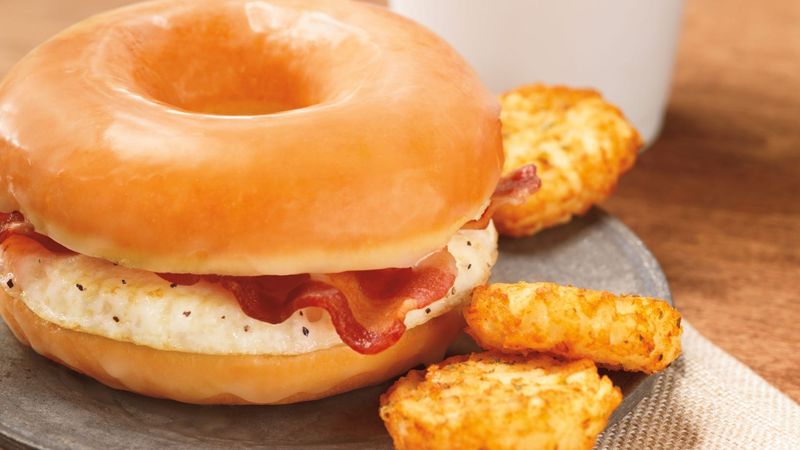Dunkin’ Donuts’ Glazed Donut Breakfast Sandwich