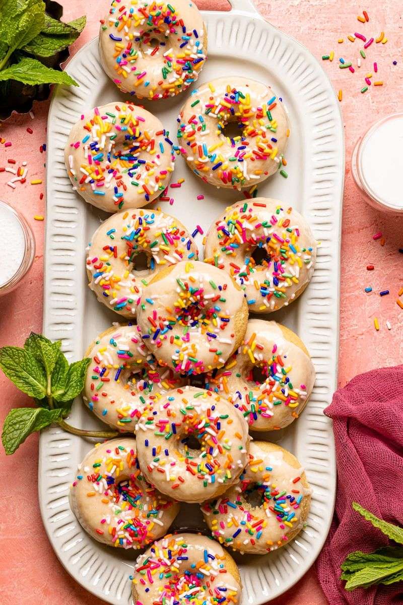 Donut-Shaped Cookies With Sprinkles