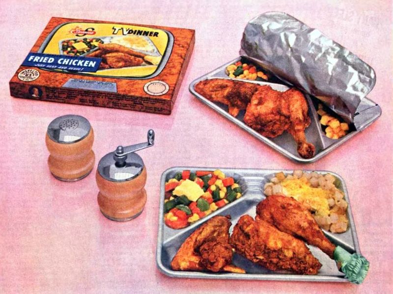 TV Dinners In Foil Trays