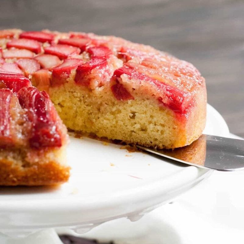 Rhubarb Upside-Down Cake