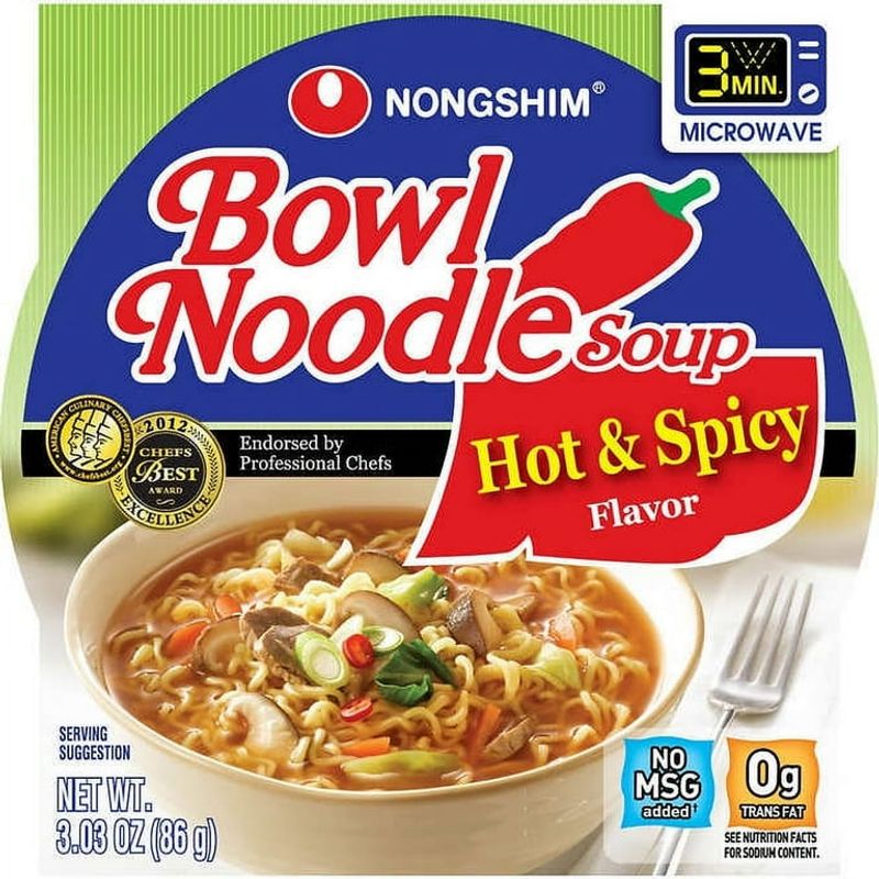 Nongshim Bowl Noodle Soup (Spicy)