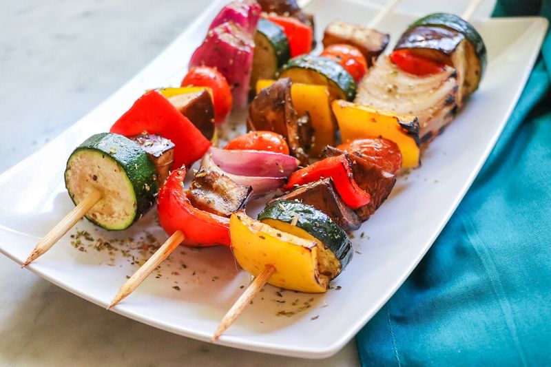 Mediterranean Veggie Skewers
