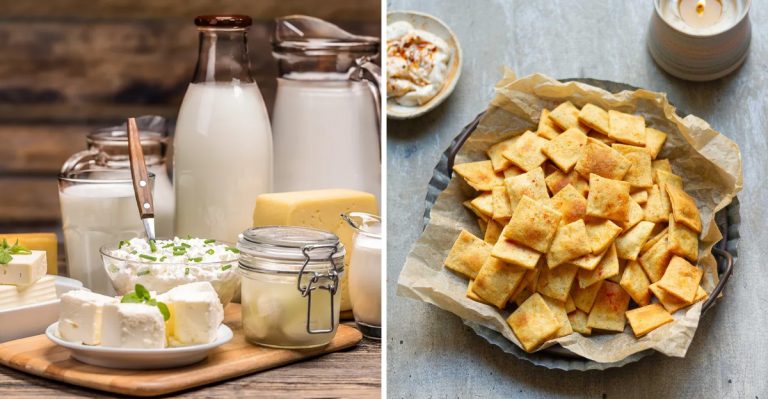 dairy products and salty food