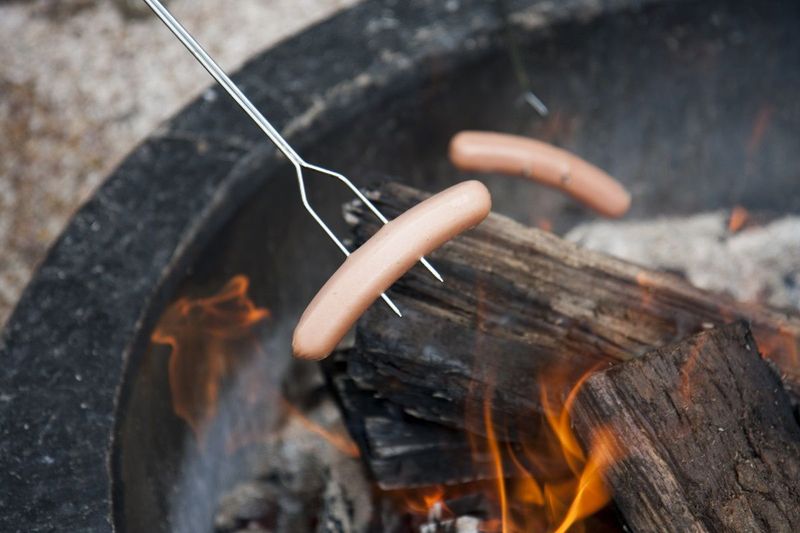 Campfire Stick Roasting
