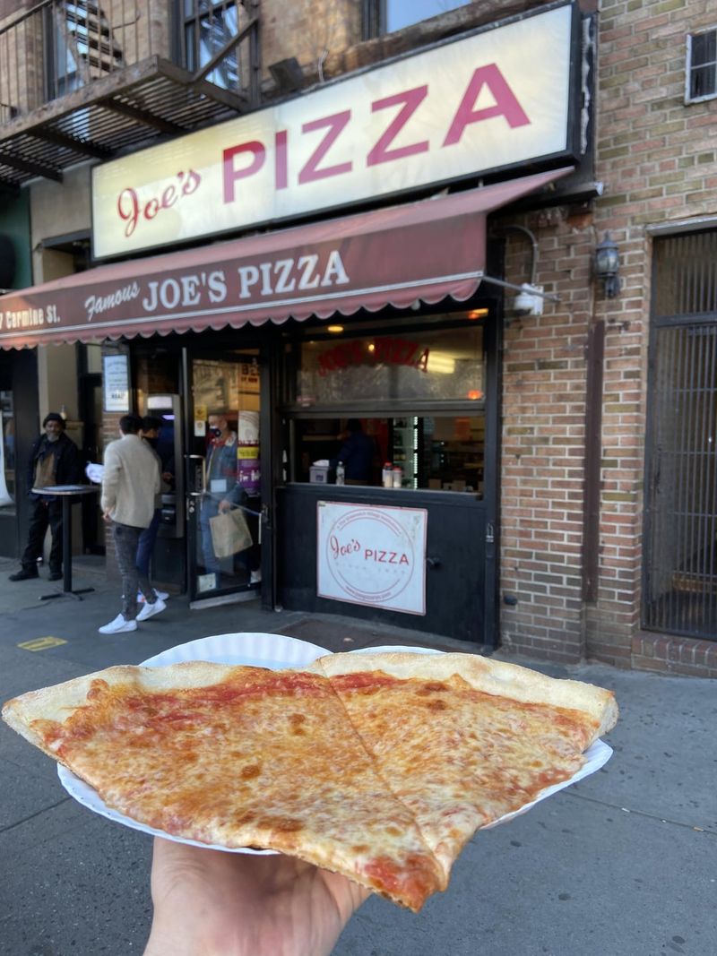 Mammoth Slices At Joe's Pizza