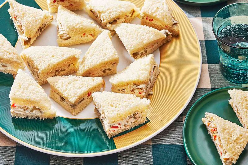 The Cream Cheese And Olive Finger Sandwich