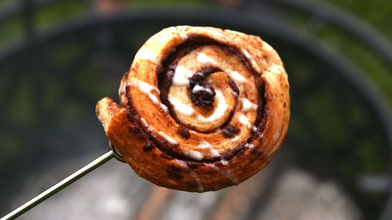 Campfire Toasted Cinnamon Rolls