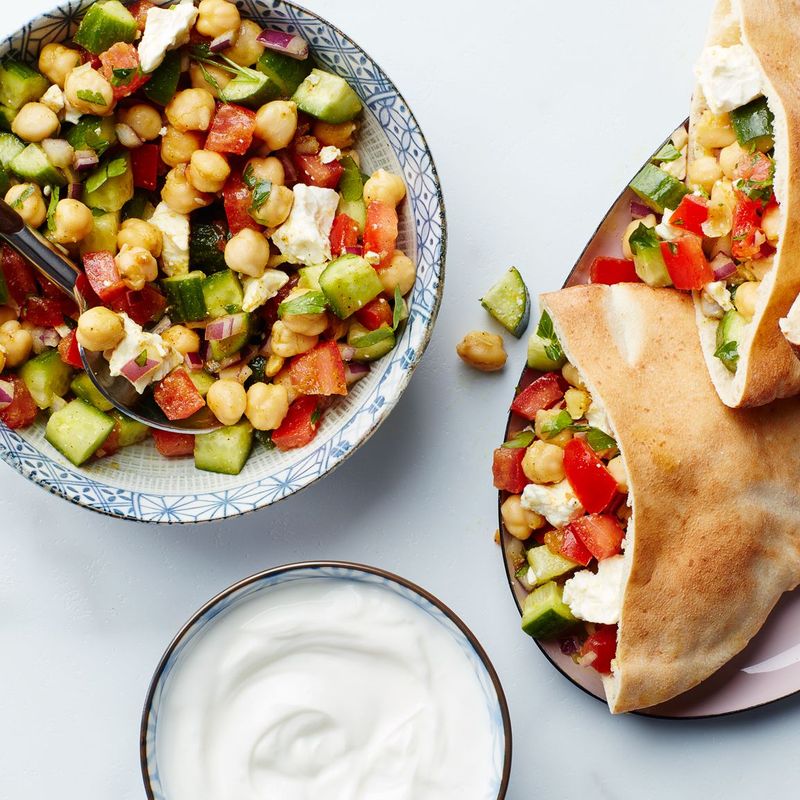 Friday (May 23) - Greek Chickpea Pita Pockets