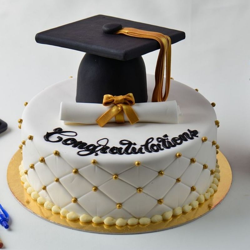 Interactive Surprise-Inside Graduation Cake