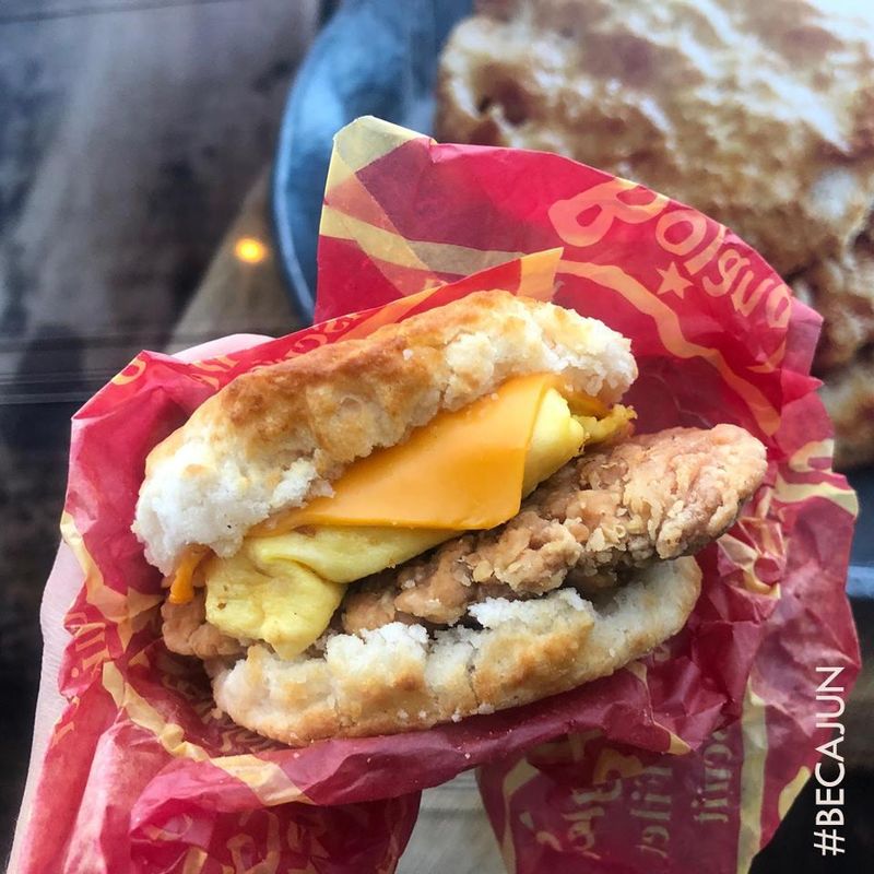 Bojangles' Cajun Filet Biscuit With Egg & Cheese