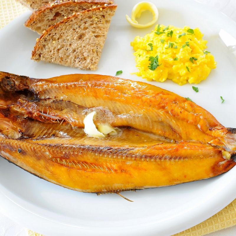 Kippered Herring With Scrambled Eggs