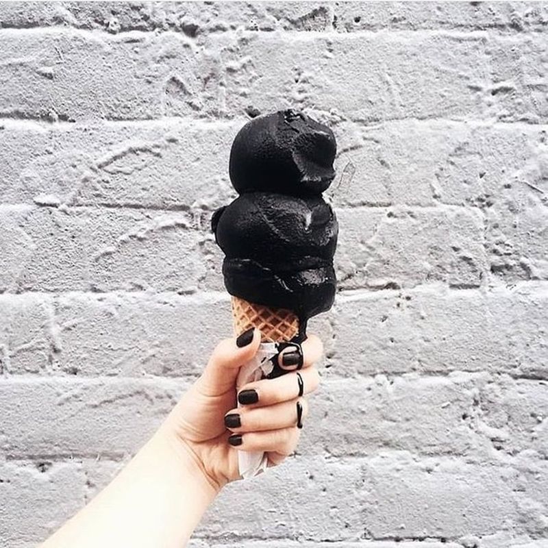 Activated Charcoal Ice Cream: Dark Disaster