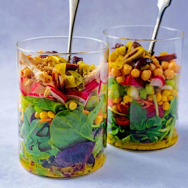 Wednesday Lunch: Rainbow Jar Salads