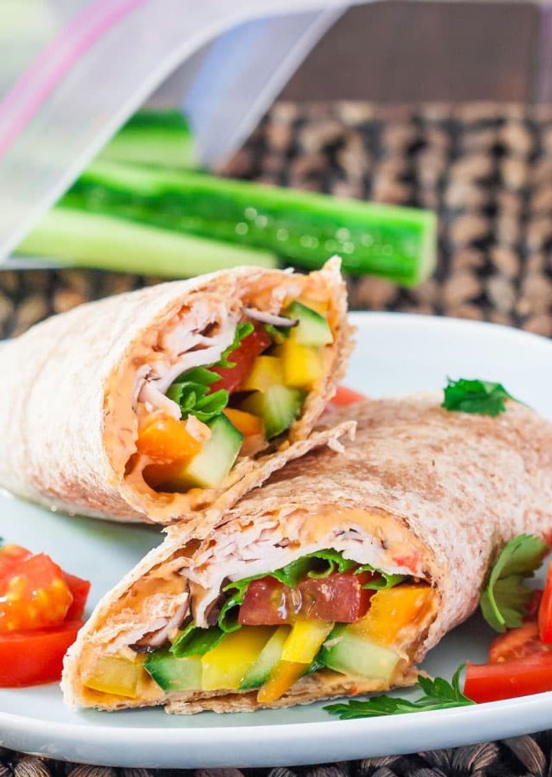 Turkey And Hummus Wrap