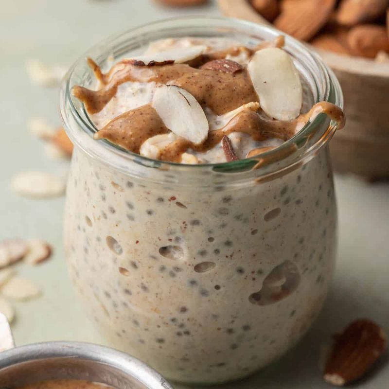 Overnight Oats With Almond Butter