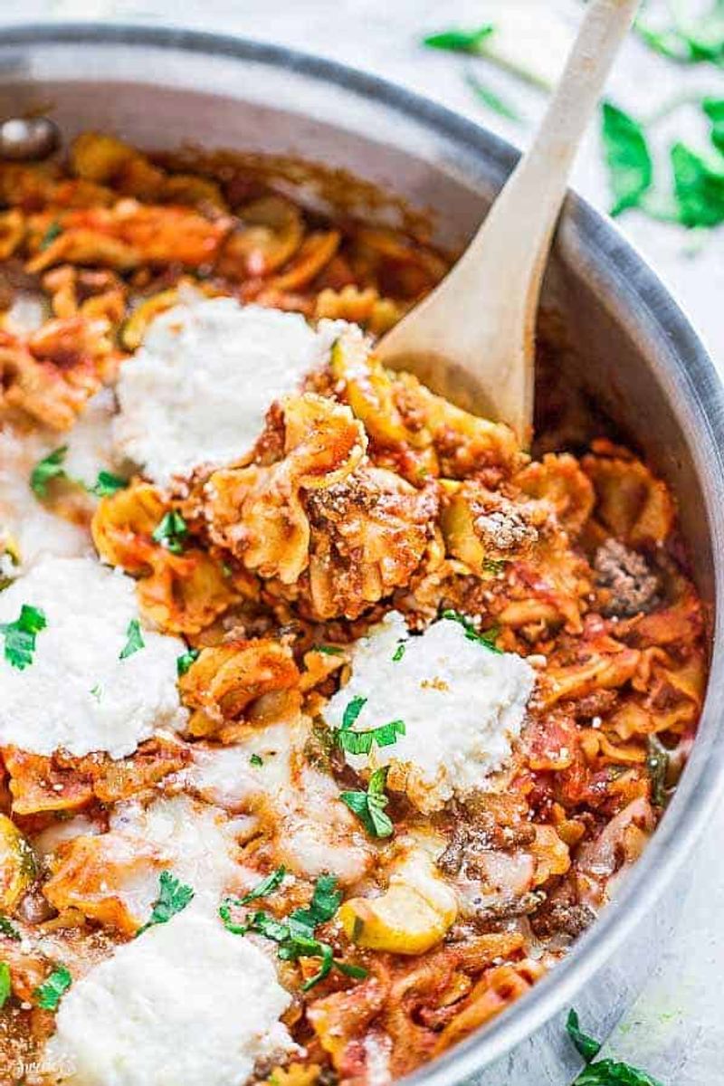 Turkey Lasagna Skillet