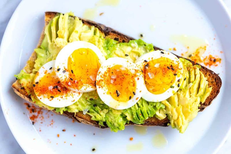 Avocado Toast With Hard-Boiled Eggs