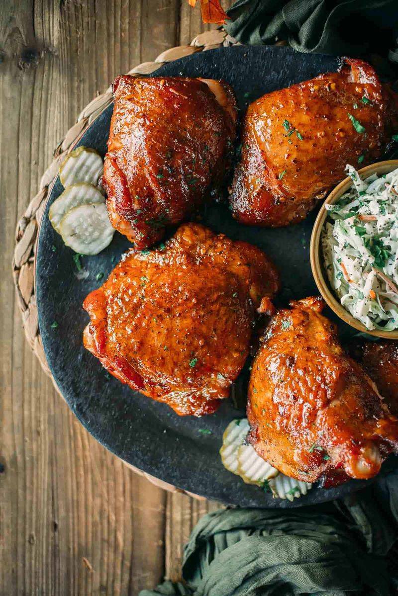 Maple-Glazed Turkey Thighs