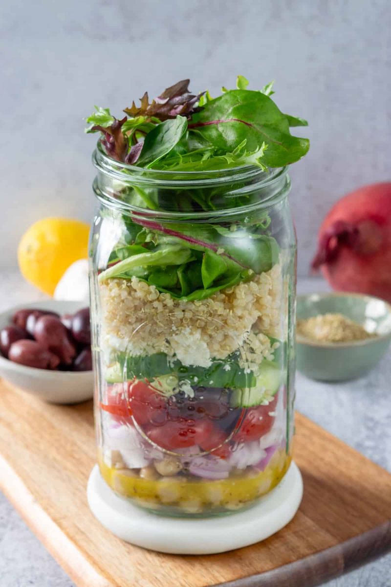 Mediterranean Chickpea Salad Jars