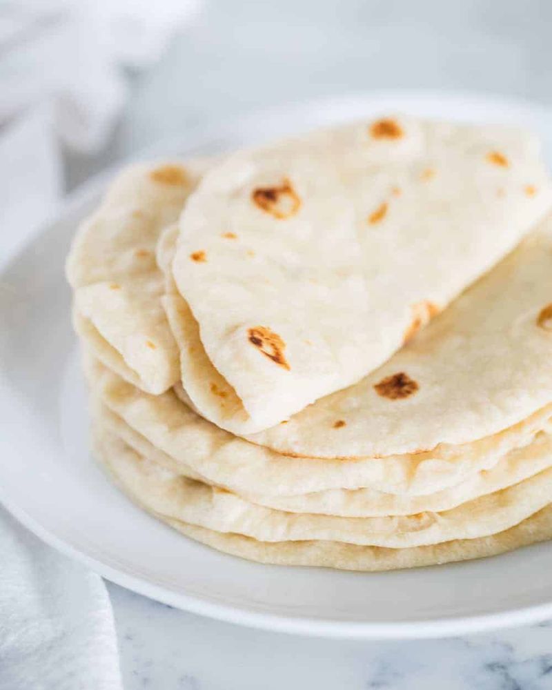 Flour Tortilla With Melted Butter