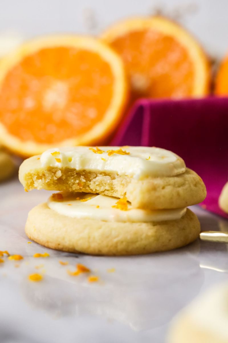 Orange Zest Butter Cookies