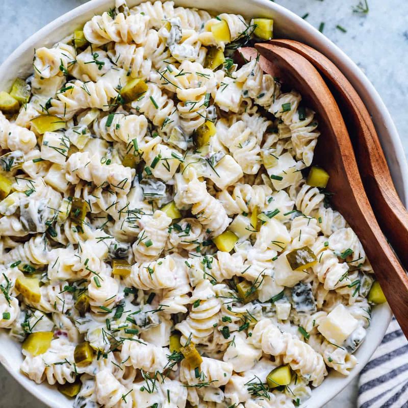 Dill Pickle Pasta Salad