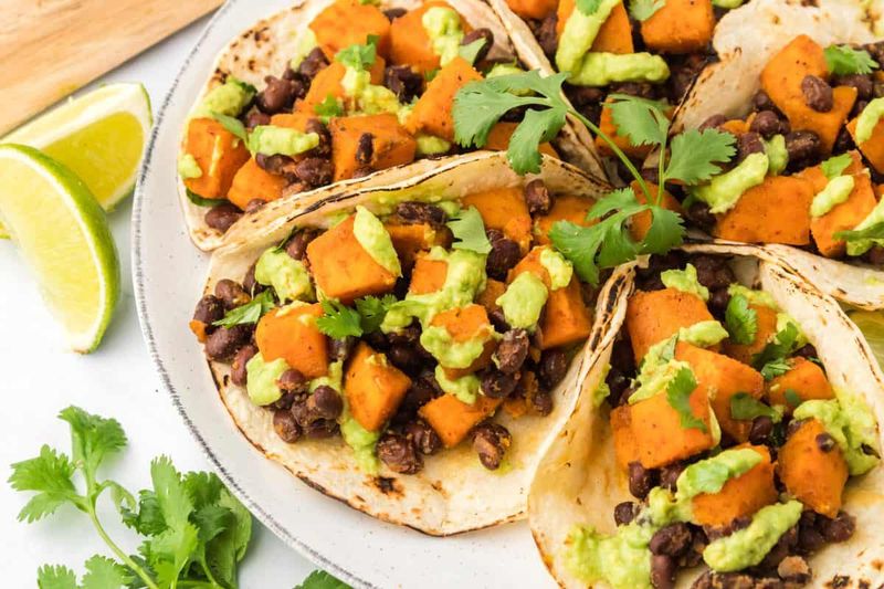 Sweet Potato And Black Bean Tacos