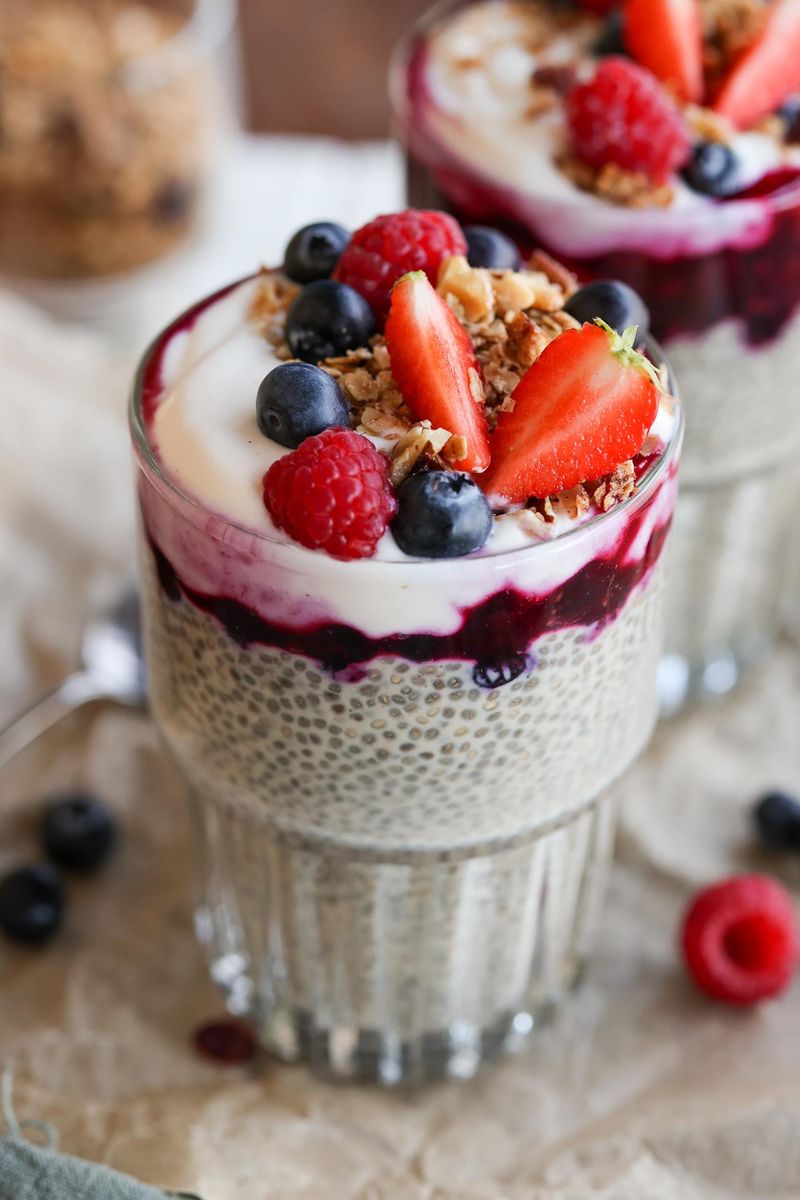 Chia Pudding With Fresh Berries