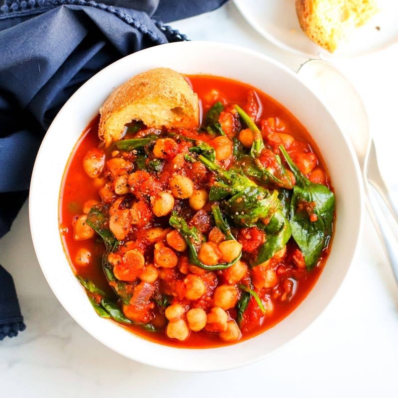 Chickpea And Spinach Stew