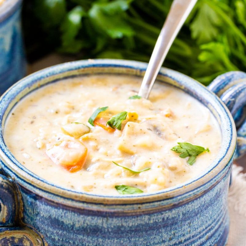 Creamy Chicken And Wild Rice Soup