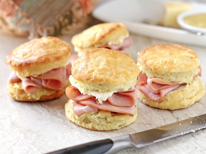 Virginia's Country Ham Biscuits