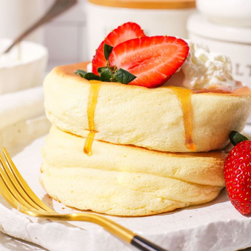 Upside Down Cake's Soufflé Pancakes