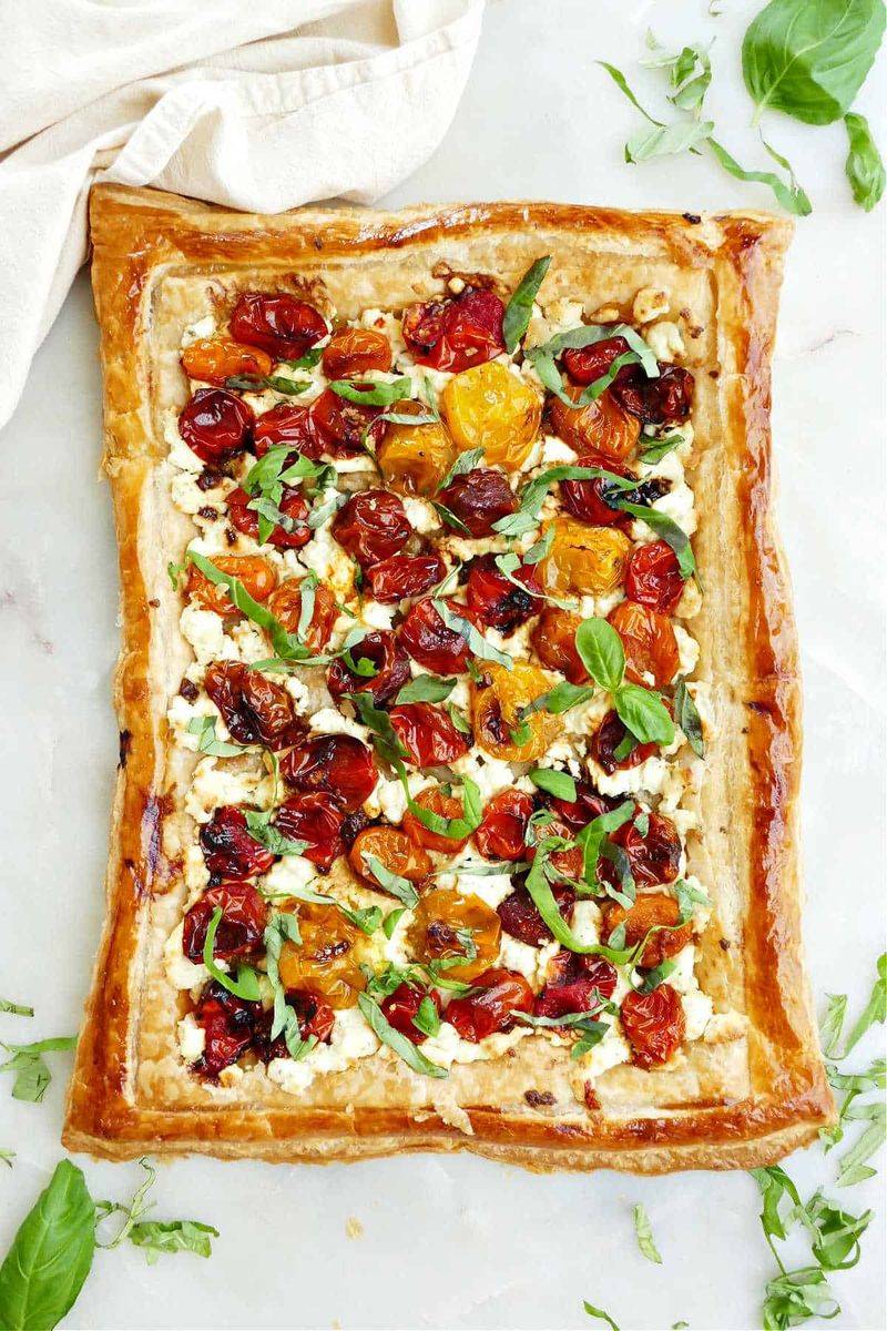 Roasted Tomato Tart With Basil