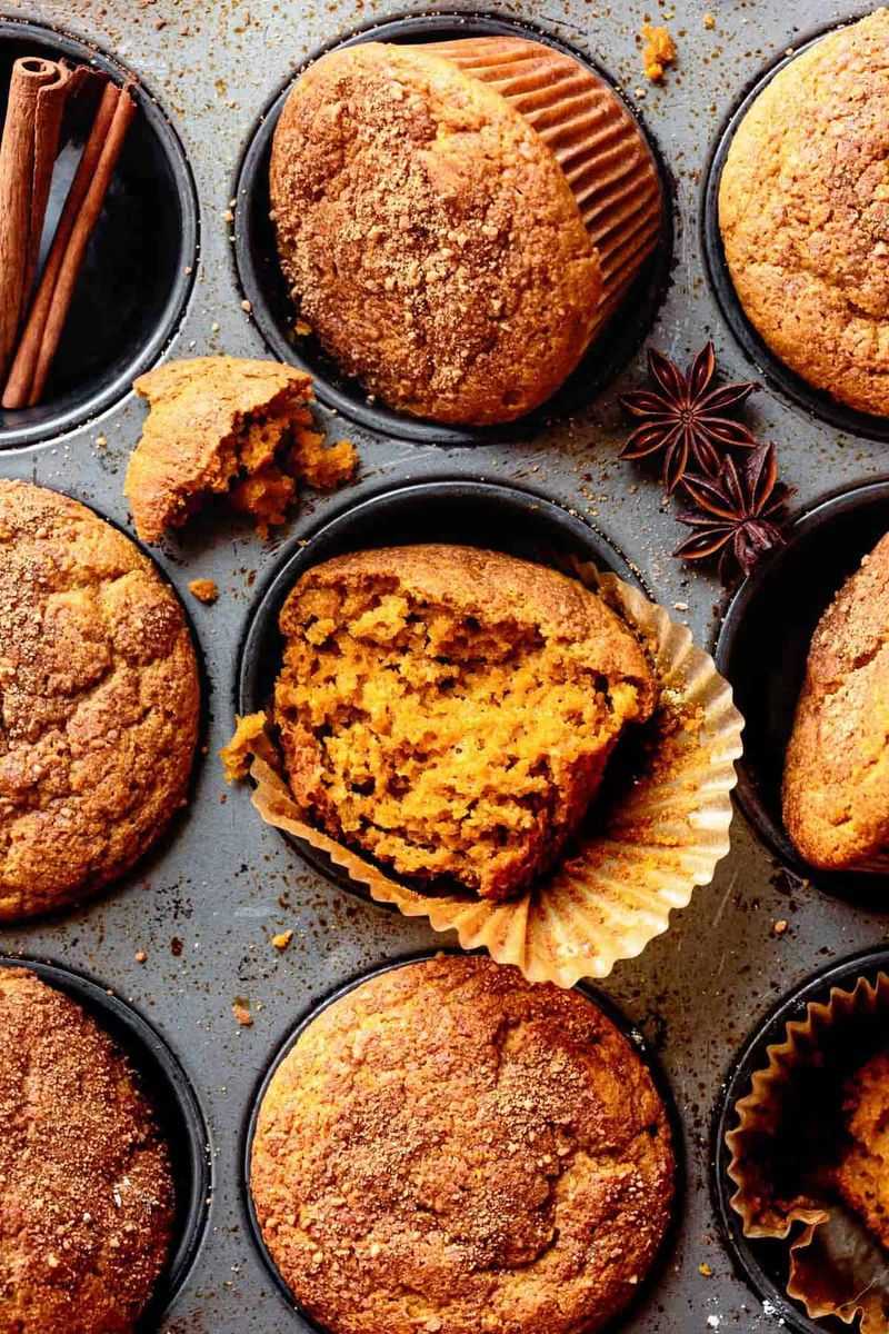 Cinnamon-Spiced Pumpkin Muffins