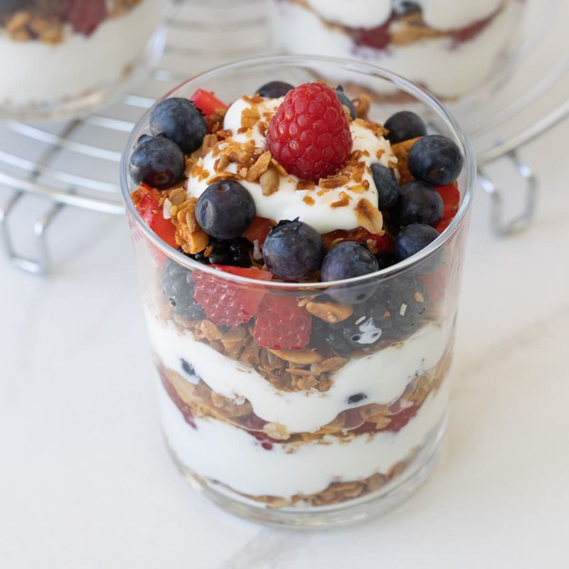 Greek Yogurt Parfaits With Berries