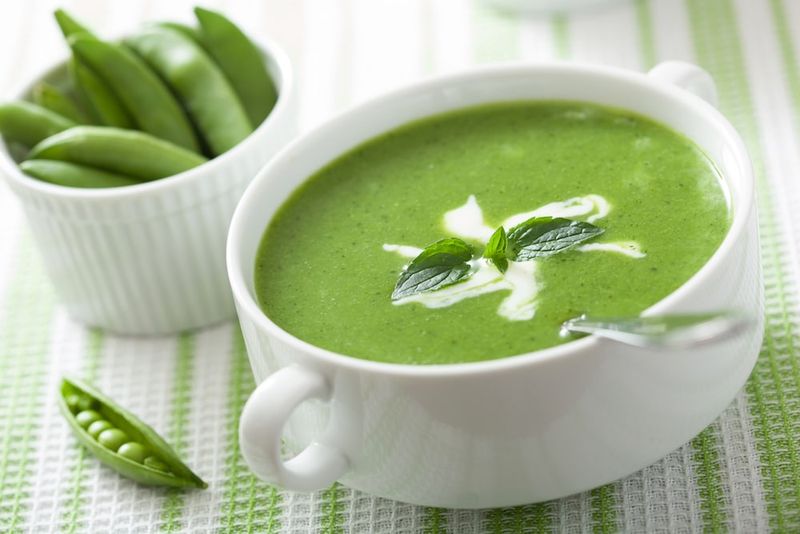 Chilled Green Pea Soup