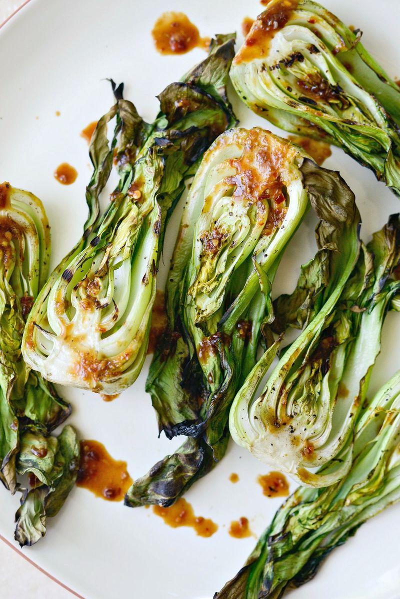 Grilled Baby Bok Choy
