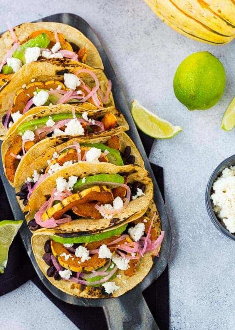 Roasted Delicata Squash Tacos