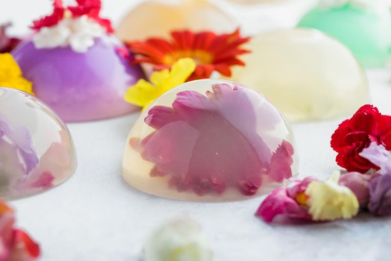 Floating Flower Jello Domes