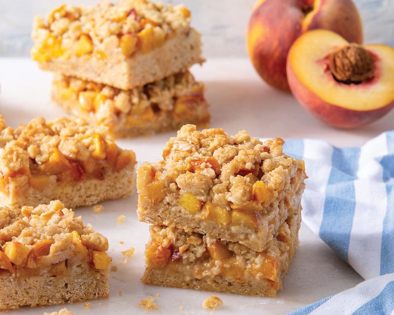 Peach Cobbler Bars