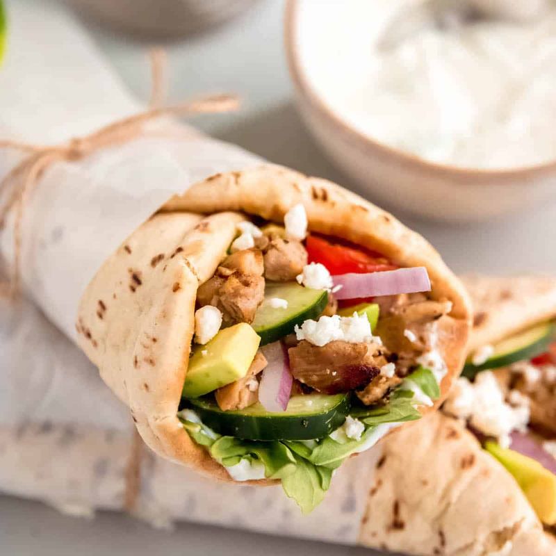 Monday (May 19) - Mediterranean Chicken Wraps
