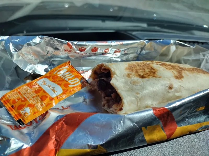A&W's Bean & Cheese Burrito