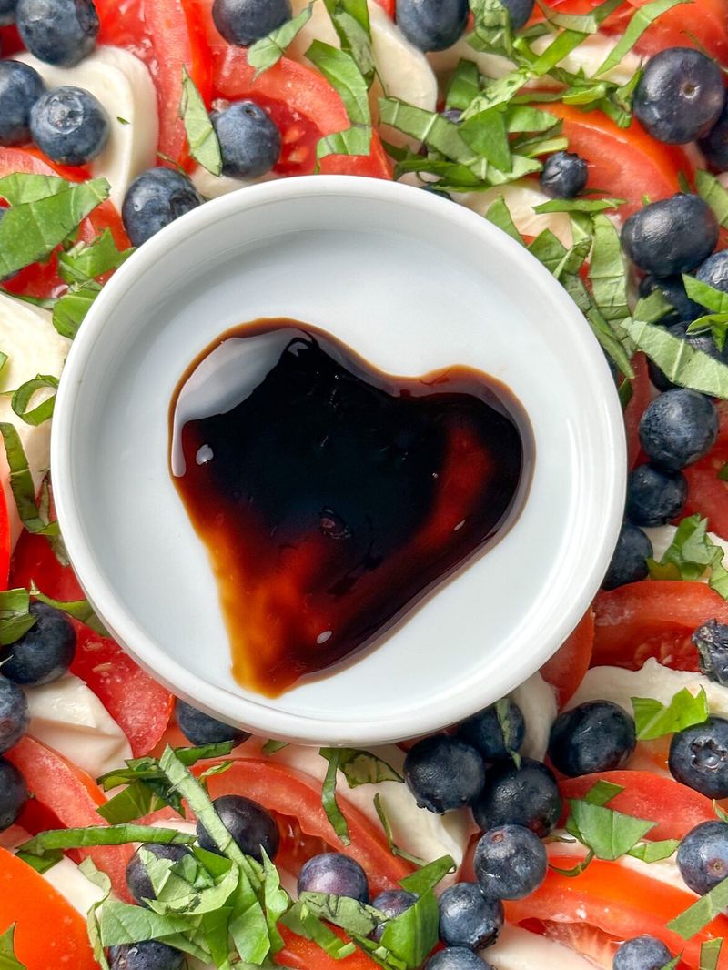 Caprese Salad With Blueberry Balsamic Glaze