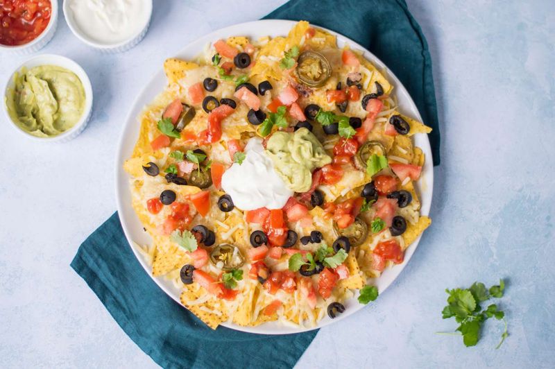 Microwave Nachos With Mild Cheese