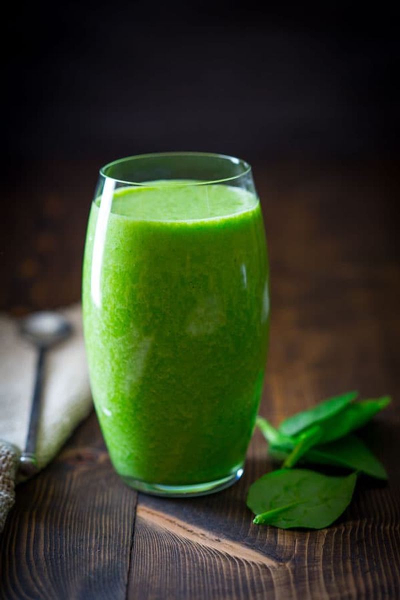 Smoothie With Spinach And Protein Powder