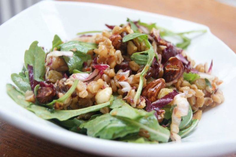 Foraged Greens And Farro Salad